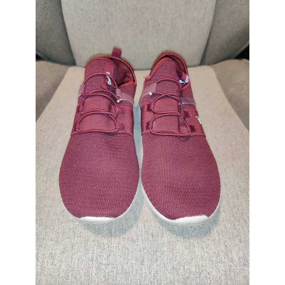 US Polo Assn Women's Slip-On Sneakers Size 10 Red Burgundy / White